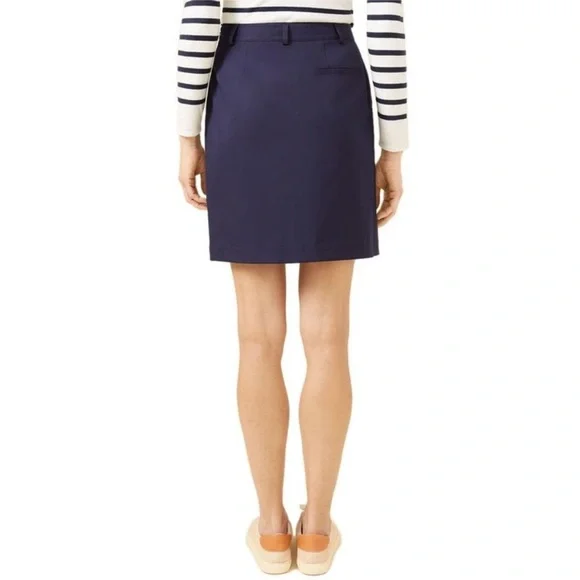 NWT J. McLaughlin Edna Navy Blue and White Skirt (12) - Picture 2 of 6